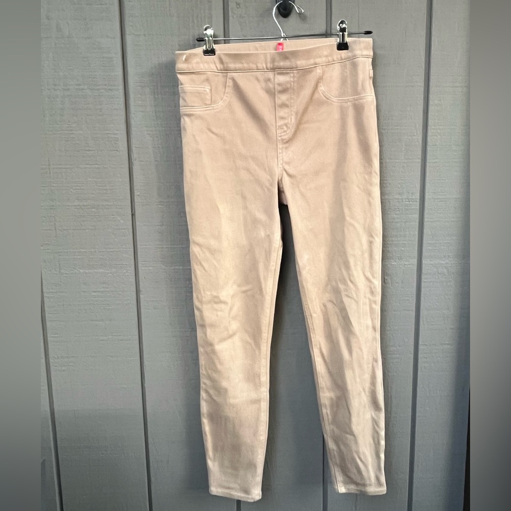 Spanx Pull-On Slacks | Beige | Size Large